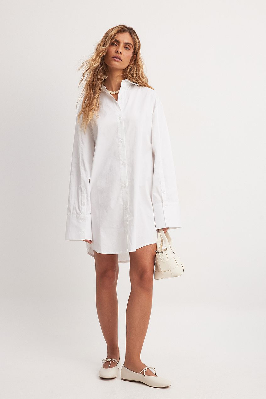 Cotton Mini Shirt Dress