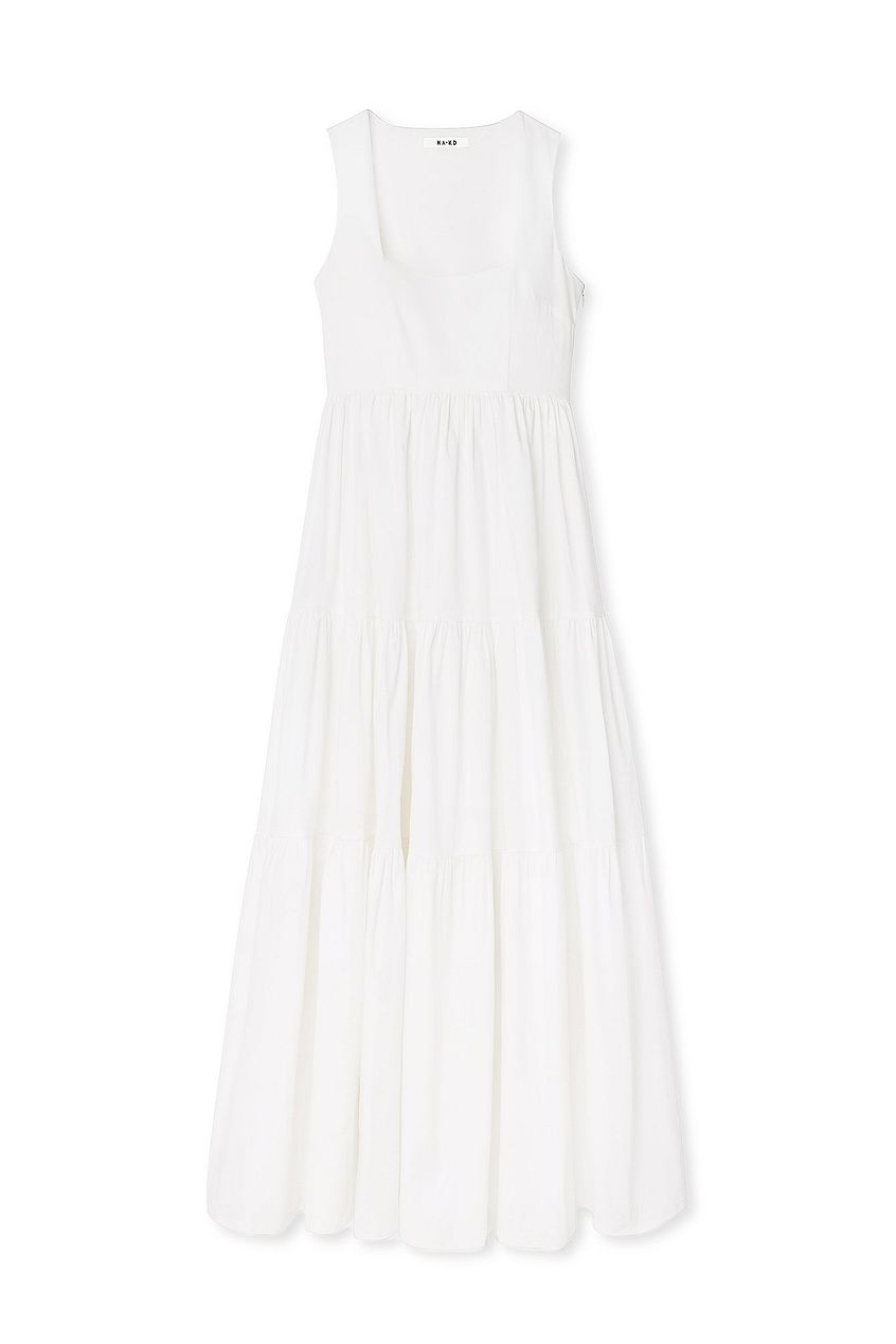 Cotton Volume Maxi Dress