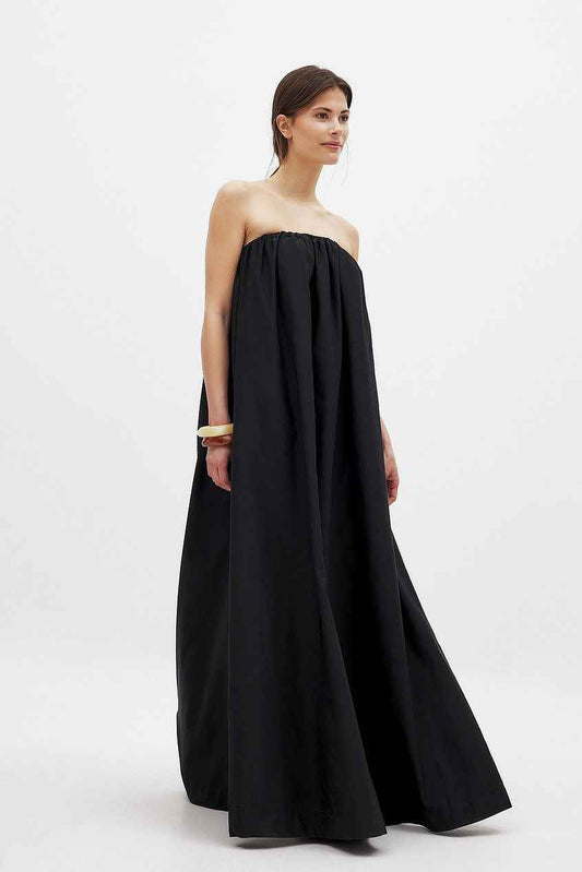 Na-kd - Convertible Maxi to Mini Bubble Dress Black