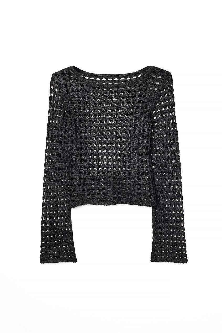 Na-kd Crochet Knitted Sweater