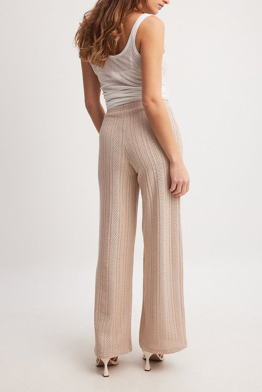 Crochet Mid Waist Trousers
