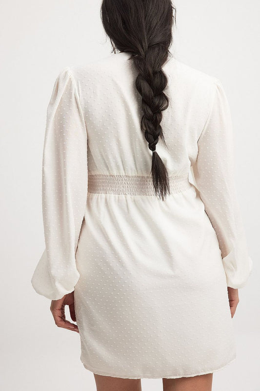 Dobby Dot Chiffon Dress