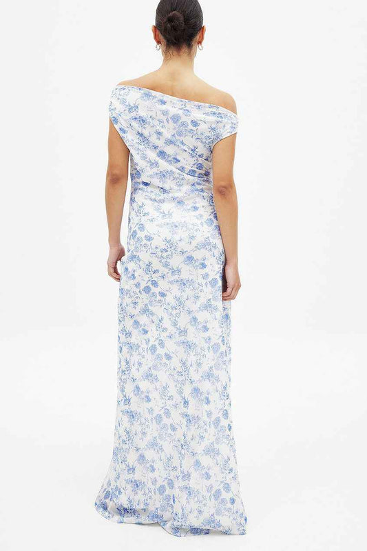 Na-kd Draped Maxi Mesh Dress