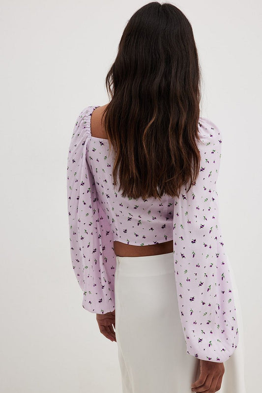 Drawstring LS Blouse