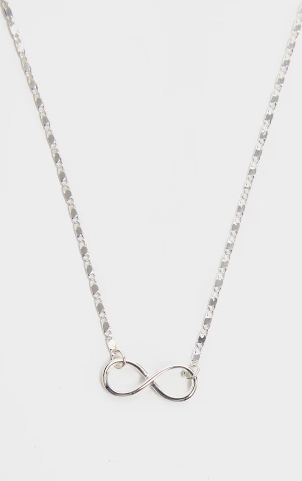 Silver Delicate Infinity Sign Necklace