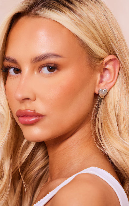 Silver Sun, Moon & Heart Diamante Earrings Multipack