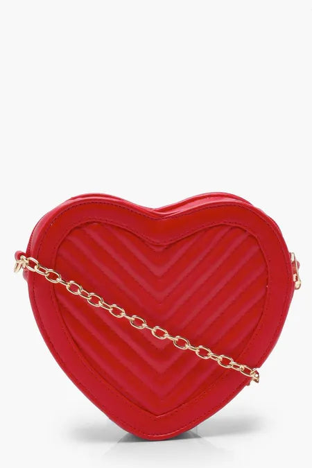 BOOHOO - Quilted Heart Crossbody Bag
