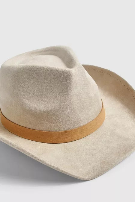 Curved Edge Cowboy Fedora Hat