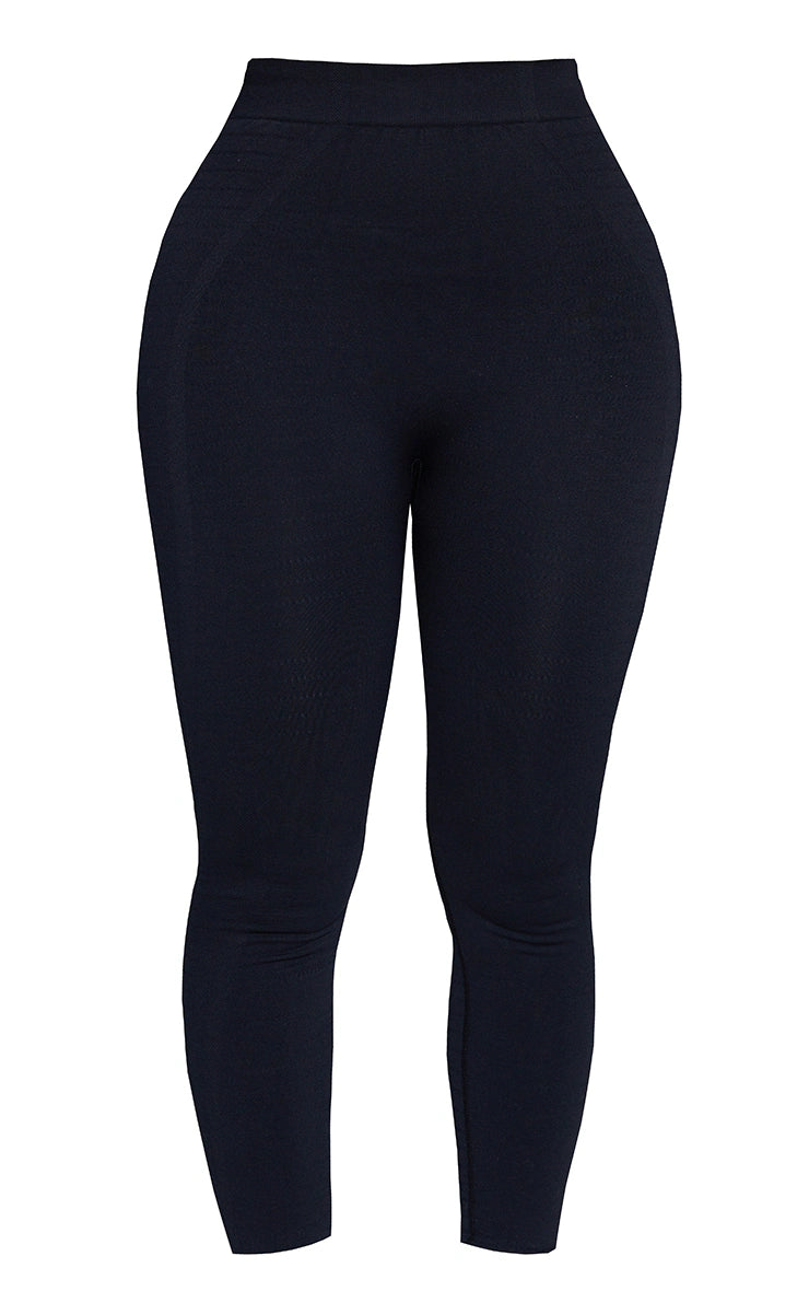Shape Black Branded Gym Leggings