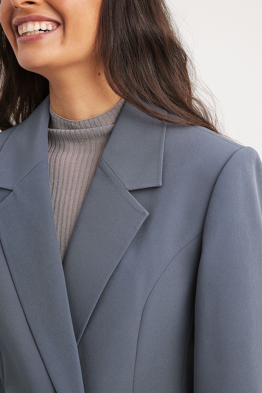 Fitted Overlap Blazer