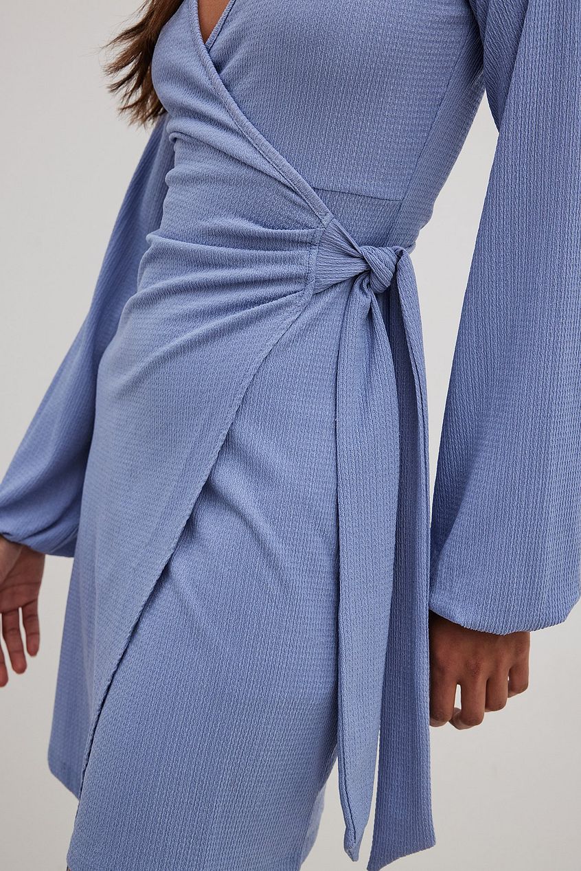 Flowy Wrap Structured Dress