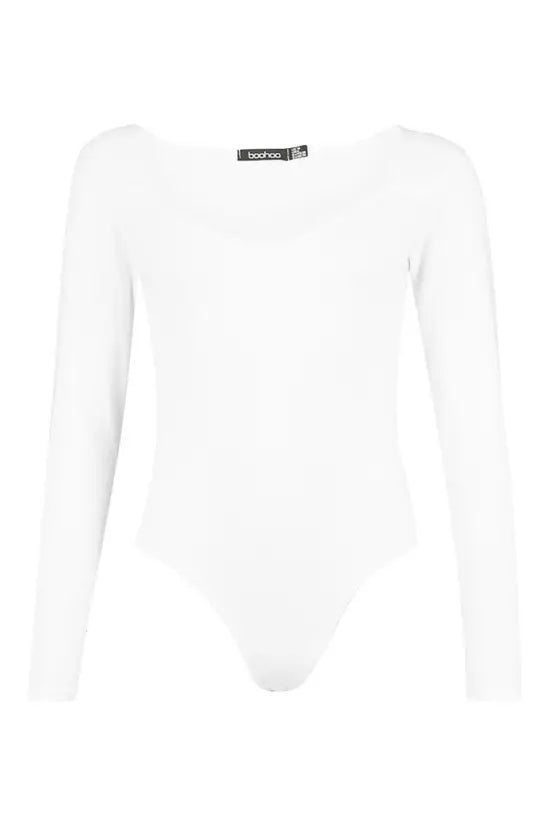 boohoo Sweetheart Neck Bodysuit