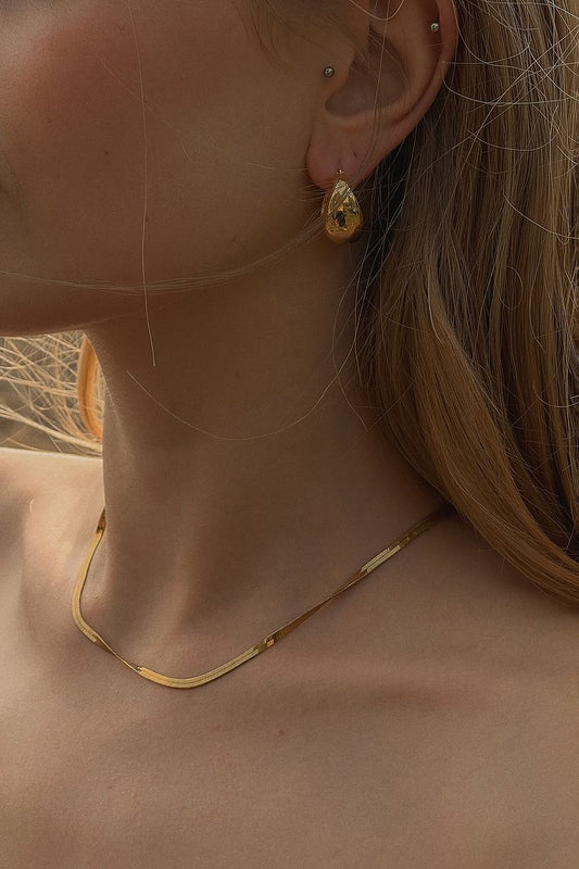 Gold Plated Chunky Earrings