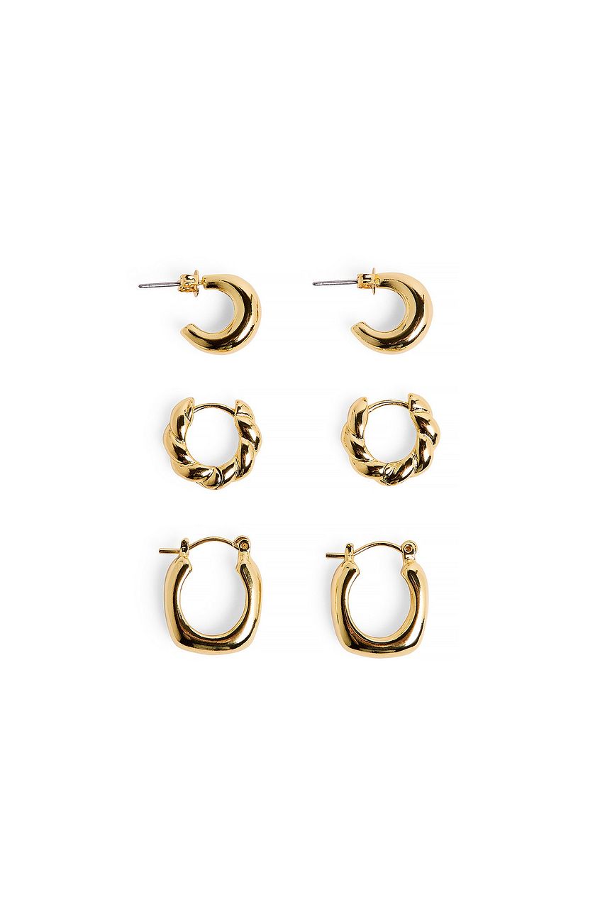 Gold Plated Multipack Small Hoops