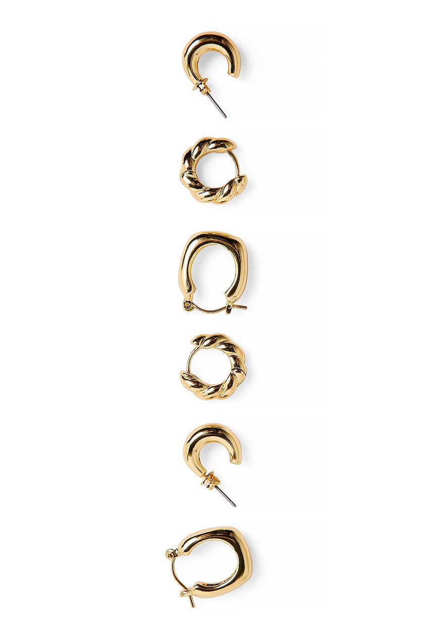 Gold Plated Multipack Small Hoops