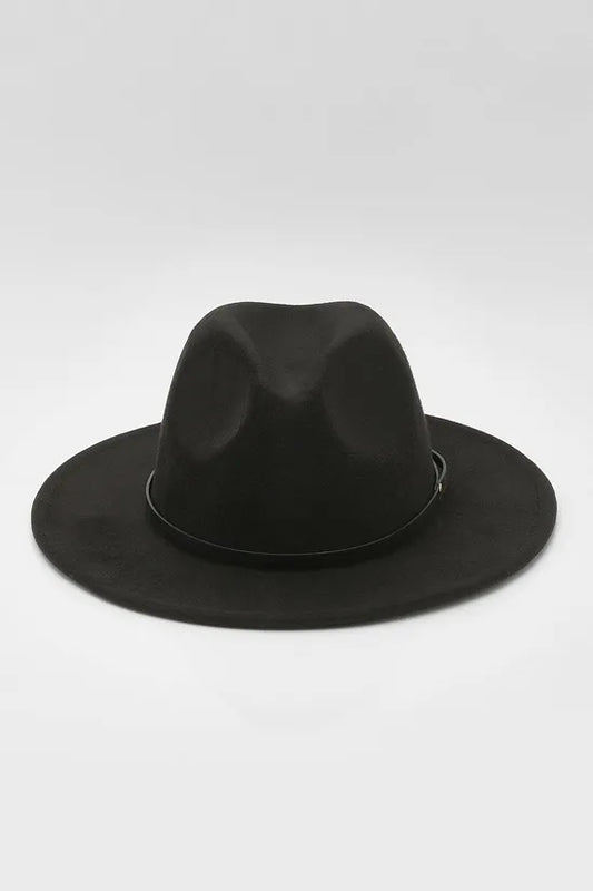 Ribbon Trim Detail Fedora Hat