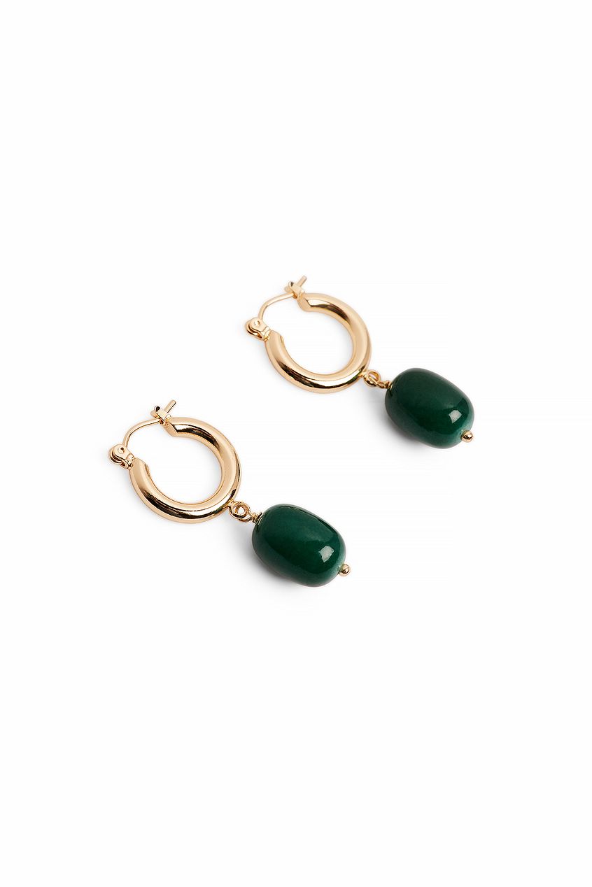 Hanging Bead Hoops