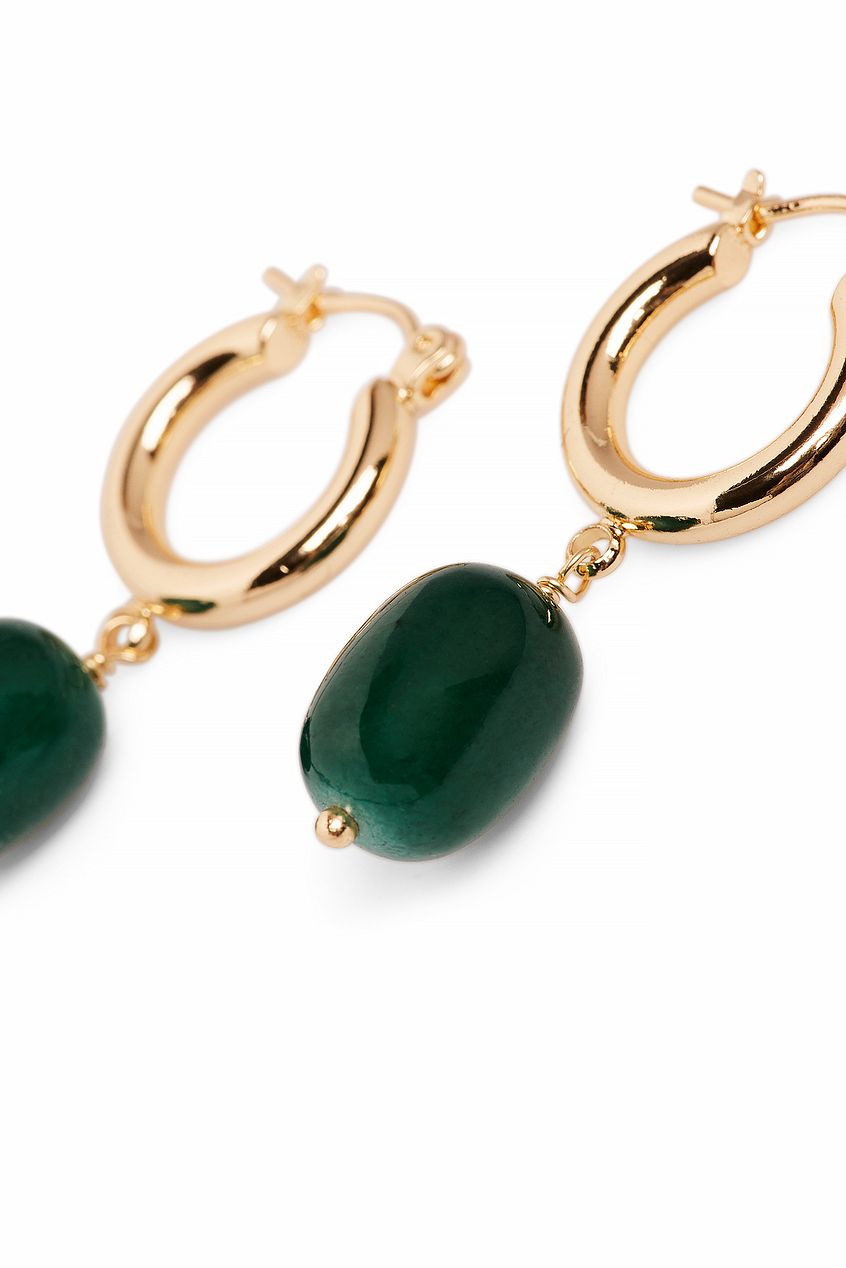Hanging Bead Hoops