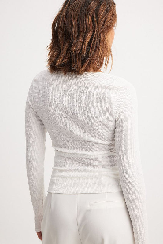 Heart Neckline Structured Top