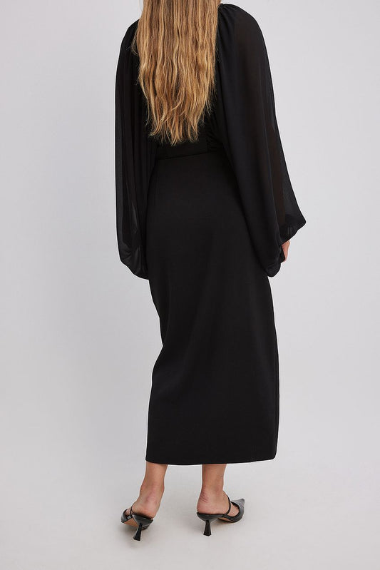 Na-kd High Slit Midi Skirt