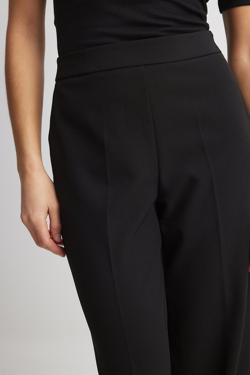 High Waist Straight Leg Pants