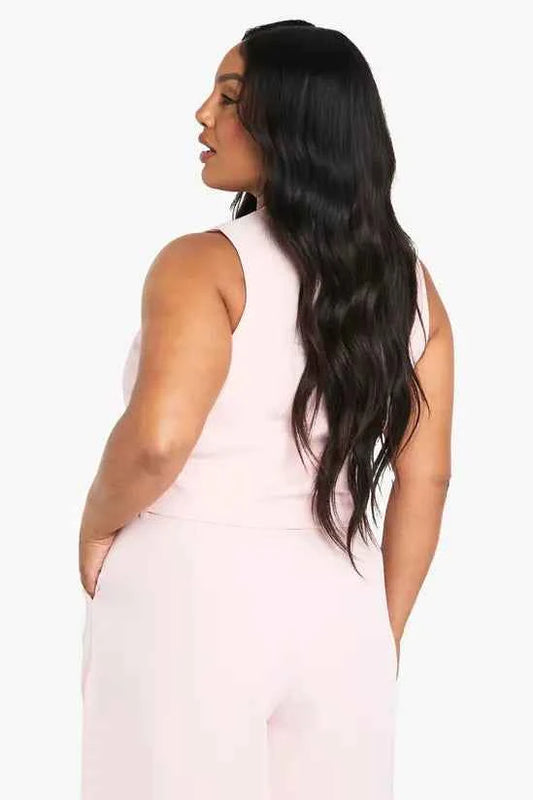boohoo Plus Tailored Button Down Waistcoat