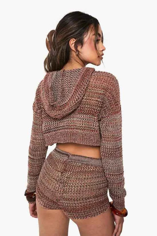 boohoo Crochet Lightweight Festival Shorts