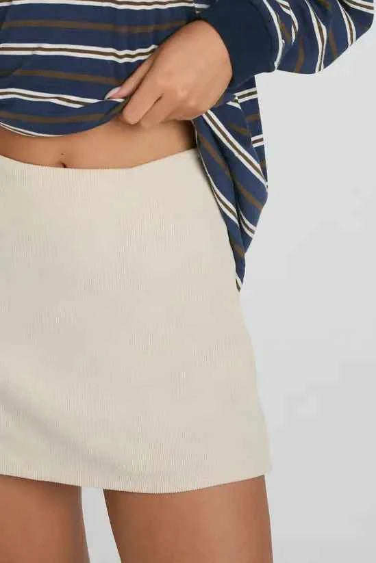 Boohoo Cord Mini A-Line Skirt