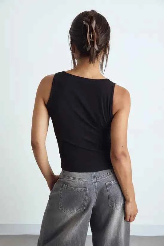 Boohoo Basic Rib Tank Vest Top