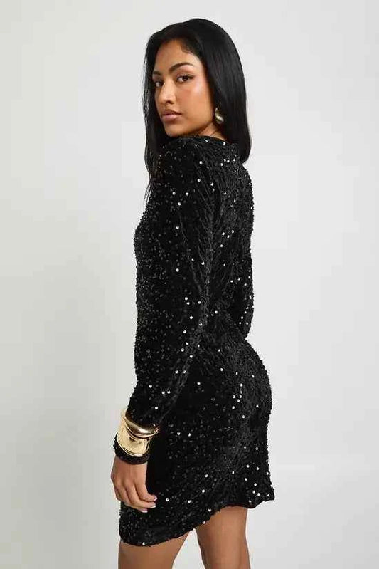 boohoo Sequin Mini Party Dress