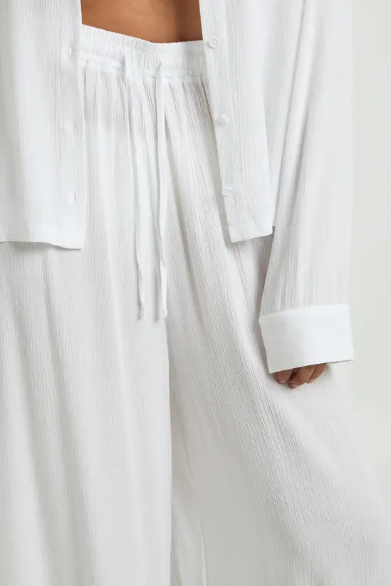 Boohoo Essentials Oversized Linen Look Trousers