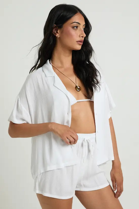 Boohoo Essentials Linen Look Shorts