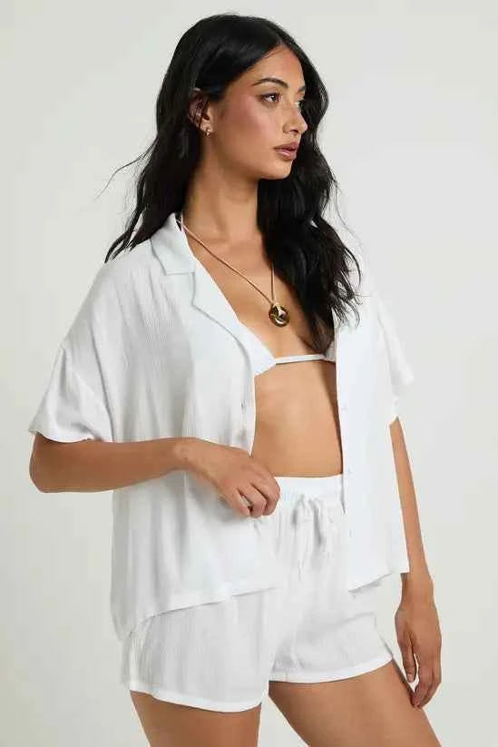Boohoo Essentials Linen Look Shorts