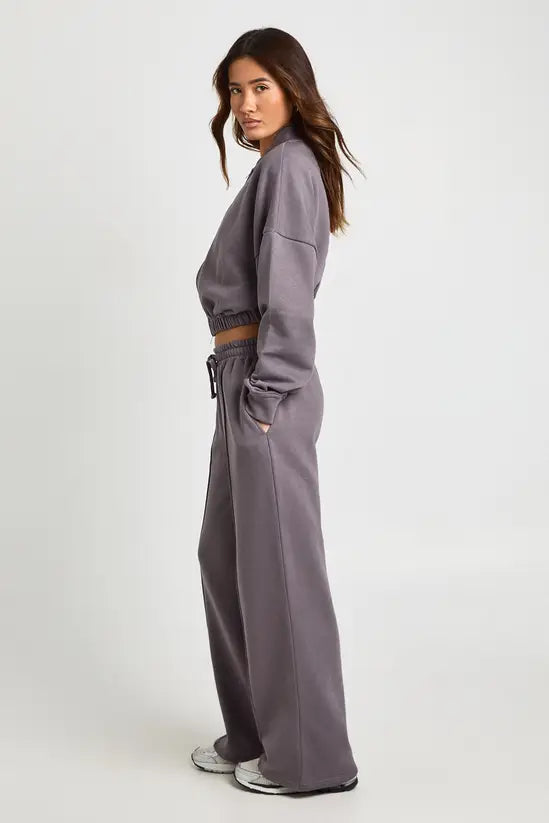 boohoo Zip Through Bomber Hoodie