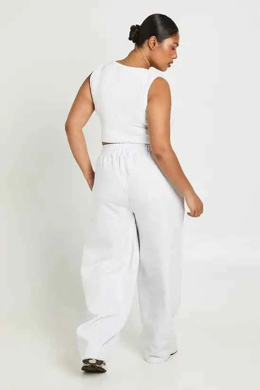 boohoo Plus Barrel Wide Leg Joggers