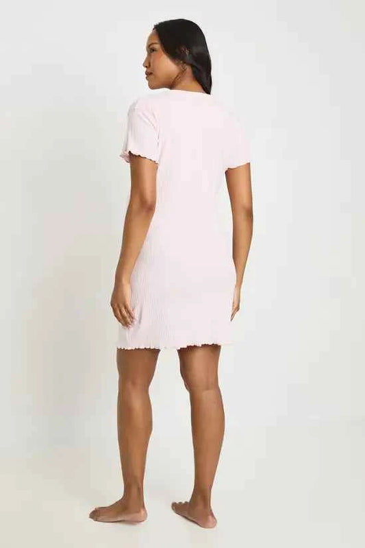boohoo Maternity Rib Button Down Nightie