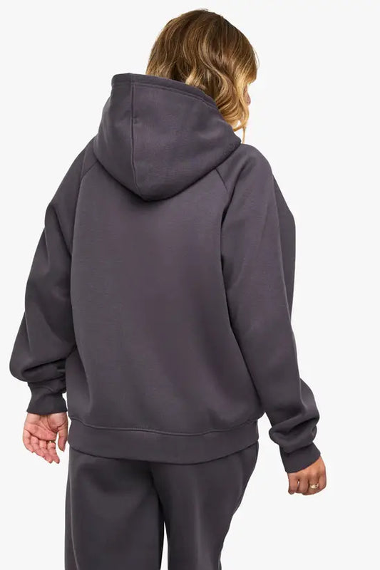 boohoo Petite Raglan Seam Oversized Hoodie