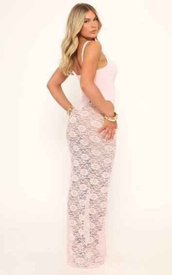 Ego - Scoop Neck Knot Strap Detail Bodysuit In Pink