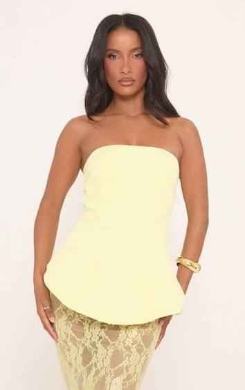 Ego Tailored Bandrau Top and Lacr Skirt