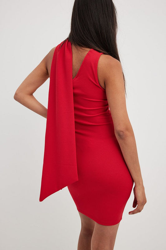 Jersey Scarf Mini Dress