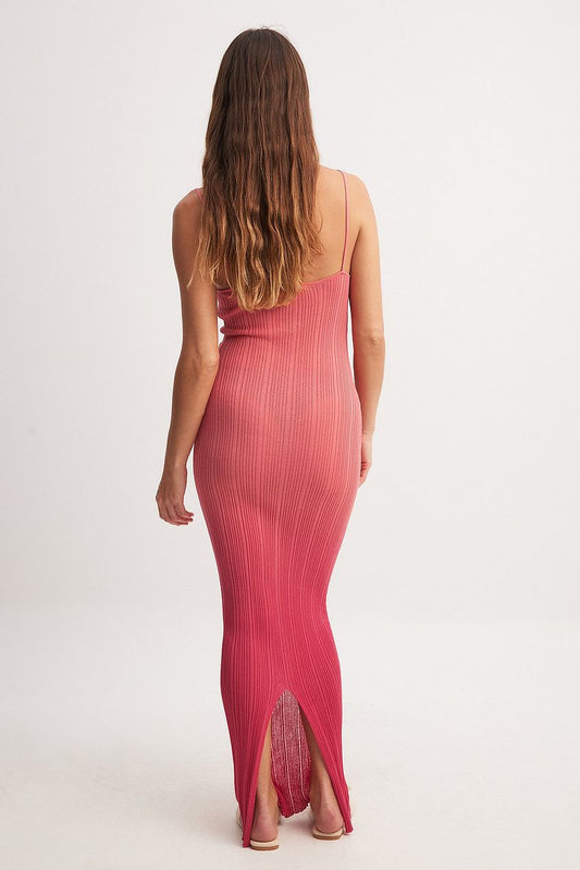Na-kd Knitted Ombre Maxi Dress