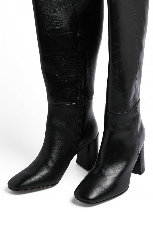 Leather Knee High Boots