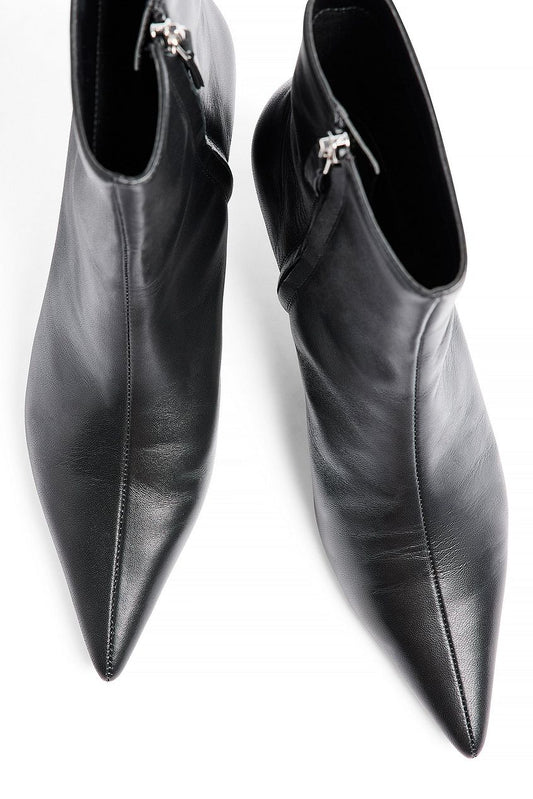 Leather Stiletto Ankle Boots