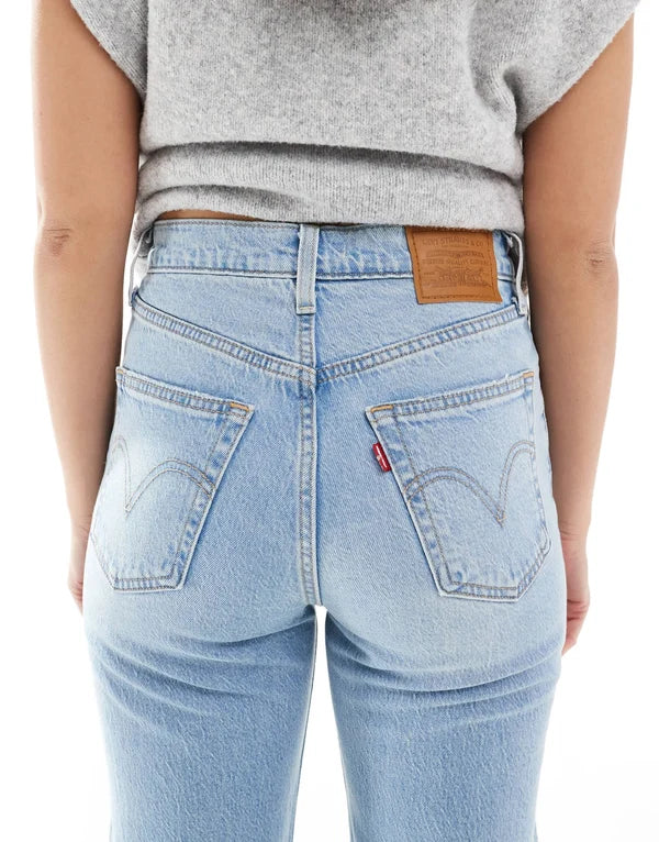 Levi's ribcage bells high rise flare jeans in bleach wash