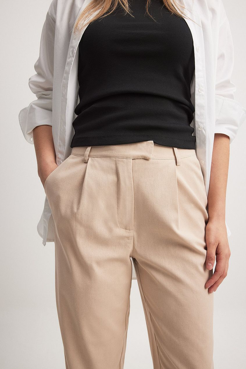 Linen-blend Chinos