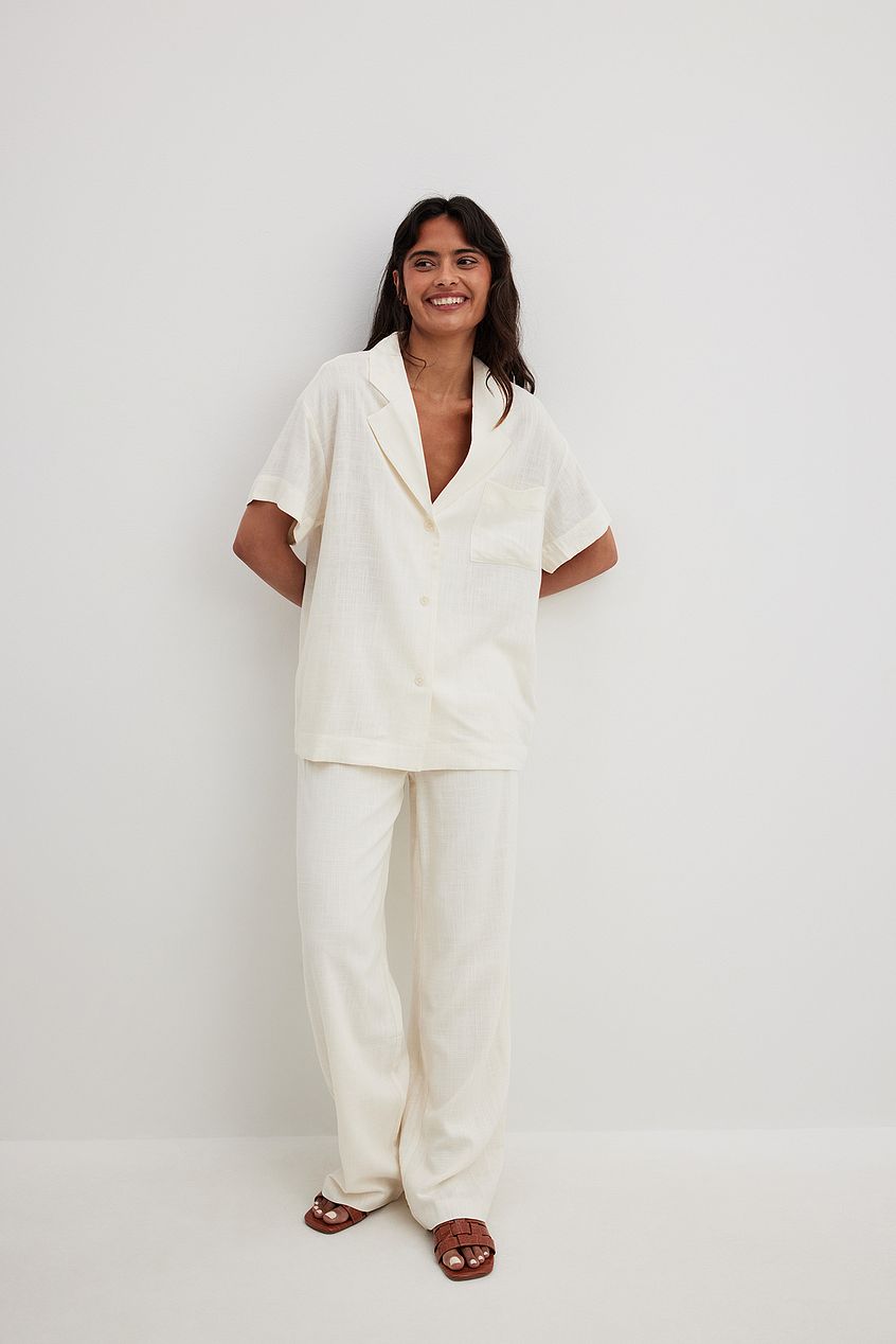 Linen Look Trousers