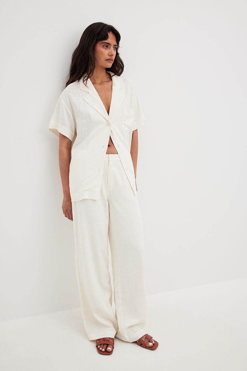 Linen Look Trousers