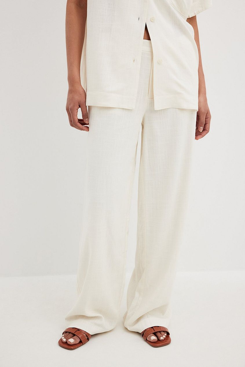 Linen Look Trousers