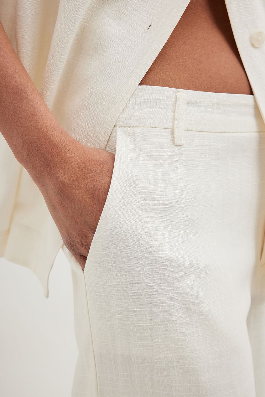 Linen Look Trousers