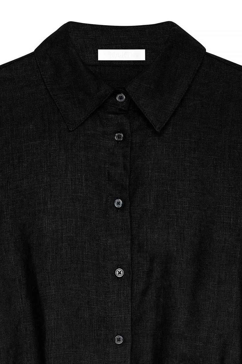 Na-kd Linen Shirt Dress